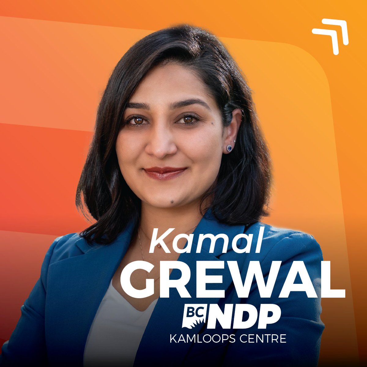 Please join us in giving a warm welcome to Kamal Grewal, our BC NDP candidate in Kamloops Centre. Kamal is a student advisor at TRU and a board member of the Canadian Mental Health Assoc. She’s ready to work hard for people. Welcome, Kamal!