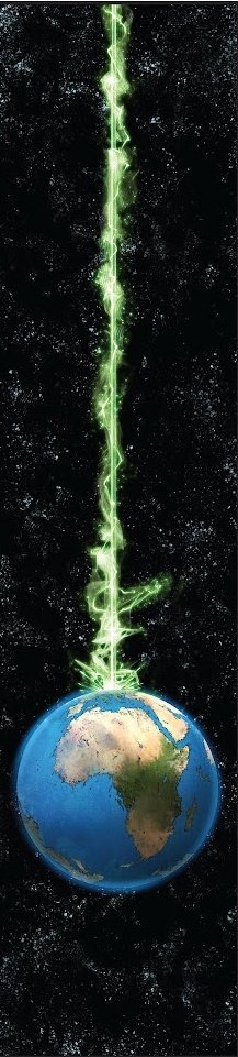 8THCIRCLEOFHEL's tweet image. Launches a beam of green energy into the sky.

A signal that stretched through the depths of space and into other realities.