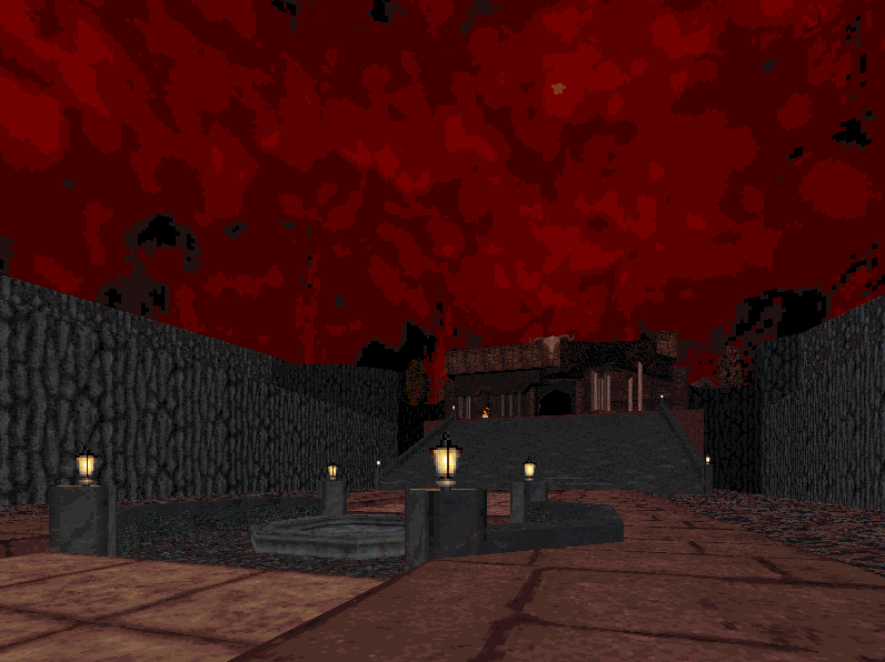 Original trilogy in Death Wish v2.0 for #Blood almost complete with E3M8 (an edit of v1.7's E3M7). Keeping the 2nd half mostly intact, but heavily editing the rest.

#leveldesign #FPS #retroFPS #retrogaming #gamedev #FPSgaming #gamedevelopment #screenshotsaturday #retrogames