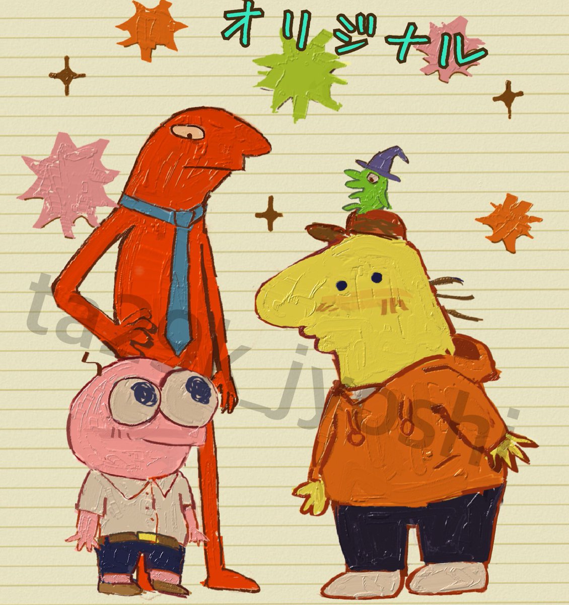 ta29k_jyoshi's tweet photo. 娘のイラストの印刷を頼まれたので
アドビことはじめの復習がてら
Photoshopで加工してみました
実践してみないと上達しませんね
イラストは娘のオリジナルなので
透かし入れてます
感想いただけると
励みになります😌
#AdobeCreativeCollege
#ことはじめPhotoshop講座
#第6期生 https://t.co/NbVGWwVp1Y
