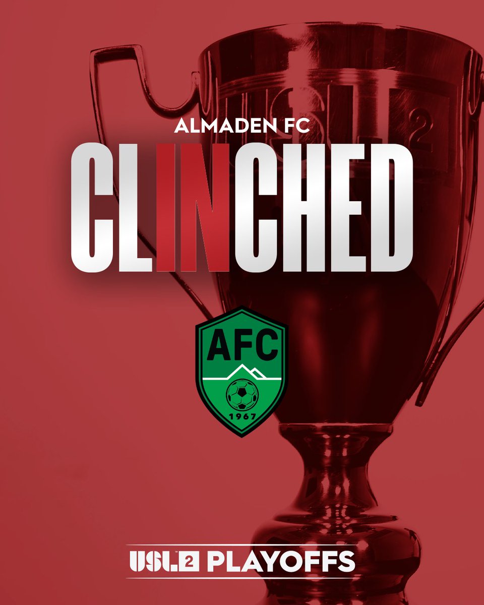 USLLeagueTwo's tweet photo. *Elle Woods voice* What, like it's hard?

@AlmadenFC secure a playoff berth in their first-ever season in League Two! https://t.co/bRnu8BQBqp