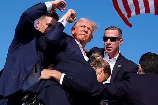 ⁦<a href="/realDonaldTrump/">Donald J. Trump</a>⁩ will be fine. He’s incredibly strong &amp; loves #America so much that he’s willing to take a bullet. He will continue to fight to #MakeAmericaGreatAgain. RHC 6M Hindu Americans &amp; over a billion Hindus worldwide wish him well #HindusLoveTrump #fightfightfight