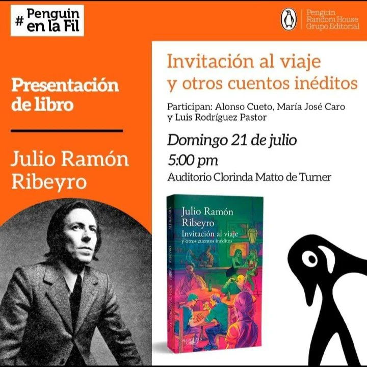 ElClubRibeyroOF's tweet photo. ¡Pssst! El próximo domingo se presentarán los cuentos inéditos de Ribeyro
👇🏽 https://t.co/5jTnZokxaJ