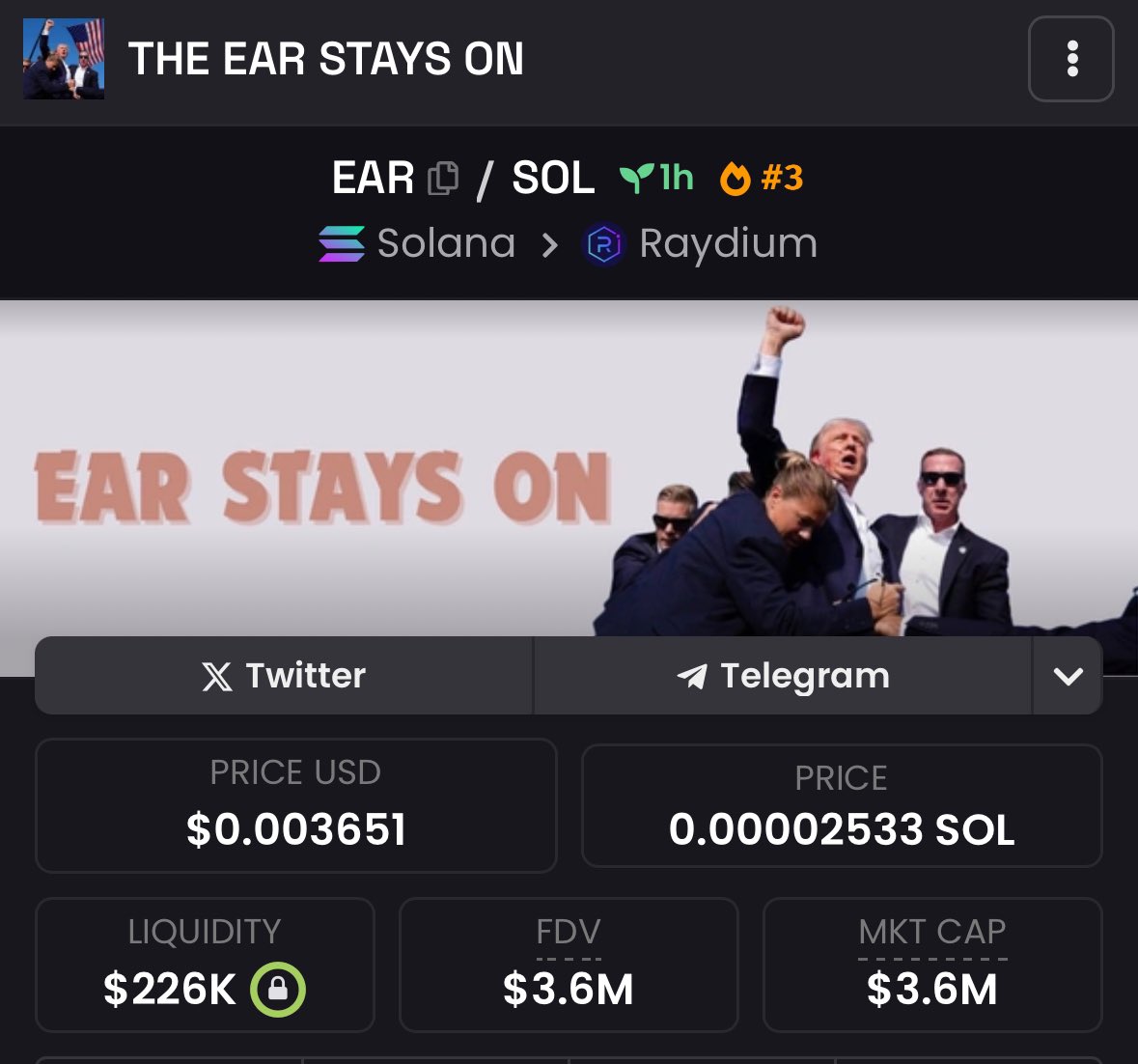 THE EAR STAYS ON😂