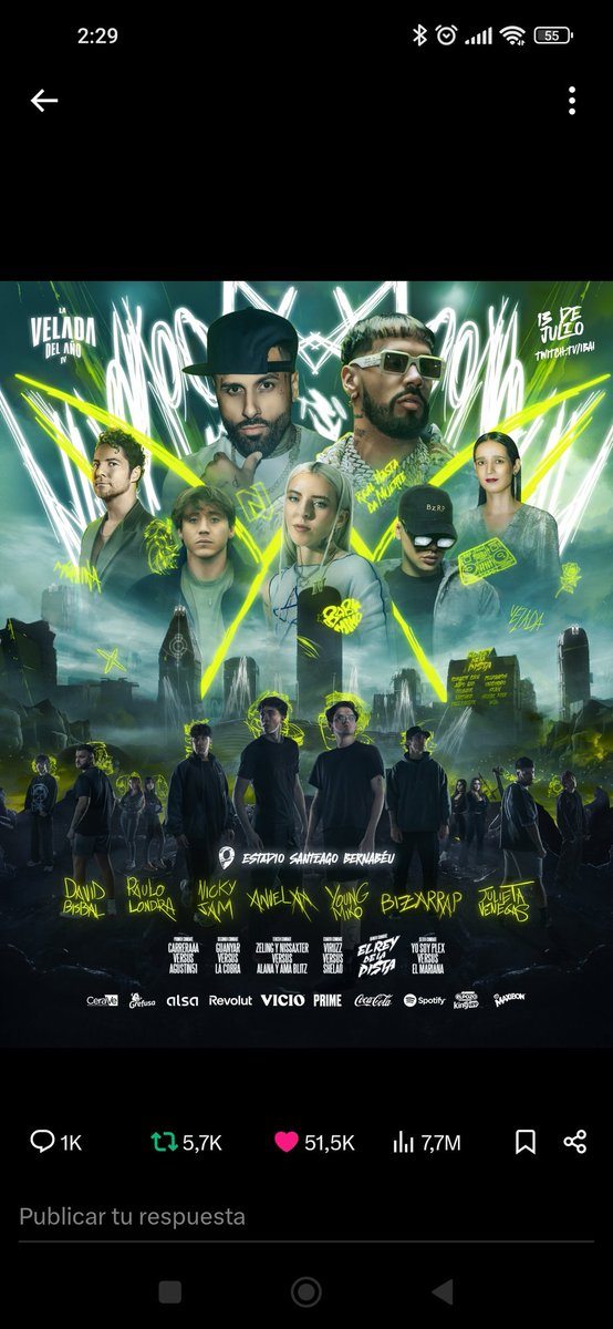 CTeclemayer's tweet photo. @IbaiLlanos Que pasa Ibai te sobraba hueco en el cartel, y pusiste a Nicky Jam ?? Porque es en el único sitio donde le he visto... Y lo más lamentable no mencionar nada al respecto. Una puta vergüenza, hay gente q nos cuesta pagar ciertas cosas hacemos el esfuerzo y nos llevamos esto. https://t.co/bA98UZGEeG