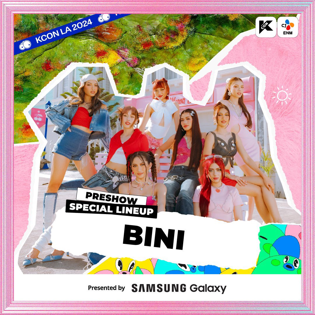 wthmacolet's tweet photo. #BINI will share the stage with ENHYPEN, NMIXX, and other famous k-pop idols on KCON LA 2024! THIS IS BIG OMG! https://t.co/AYYhpOrOcc