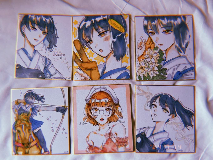 色紙できました! #艦隊金沢 