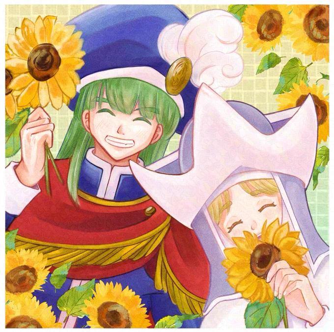 ひまわりの日だって🌻
ヘンマリでいっぱい描いてる💪再掲 