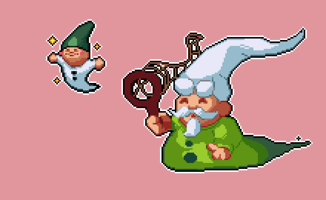 Hayaeyer's tweet photo. tive q fzr o @mestreensinador e o mall wizard hehe #mallwizard #gnomewizard #pixelart https://t.co/dtmLZDLE2G