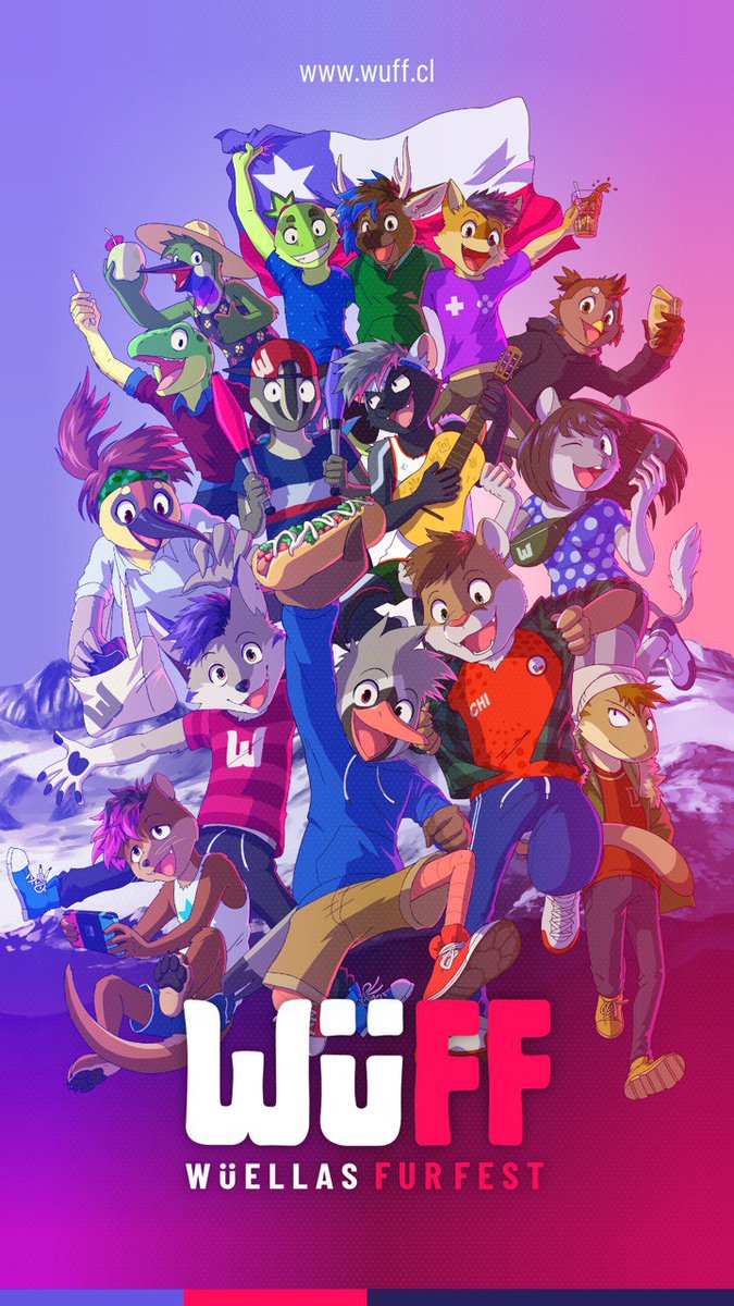 Les presentamos la WüFF 🇨🇱 una FurFest chilena llena de color y personajes donde nuestras raíces pueden expresarse como son. 
Acompañanos en esta nueva aventura este 05 y 06 de Octubre (ES)