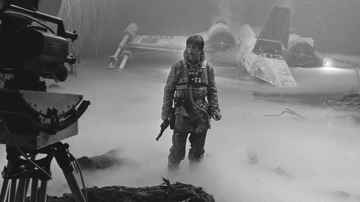 Mark Hamill behind the scenes of The Empire Strikes Back