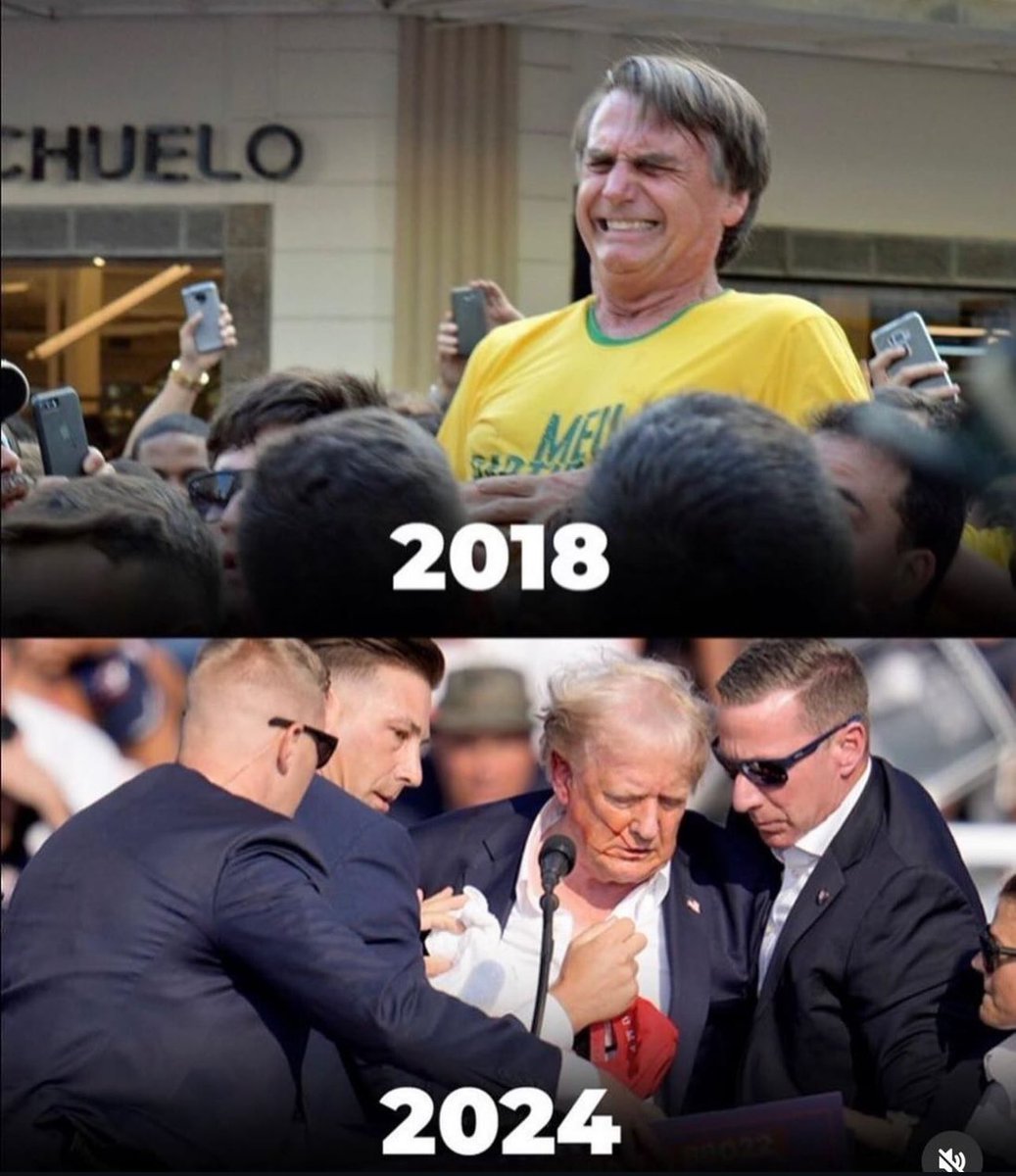 ❌Primeiro o humilharam
❌Rotularam de tudo
❌Tentaram prendê-lo
Agora tentaram matá-lo!

Impossível não relembrar da facada em <a href="/jairbolsonaro/">Jair M. Bolsonaro</a> durante a campanha eleitoral de 2018 feita por um ex-membro do PSOL (Partido Socialismo e Liberdade).

Falarão em atentado à democracia?