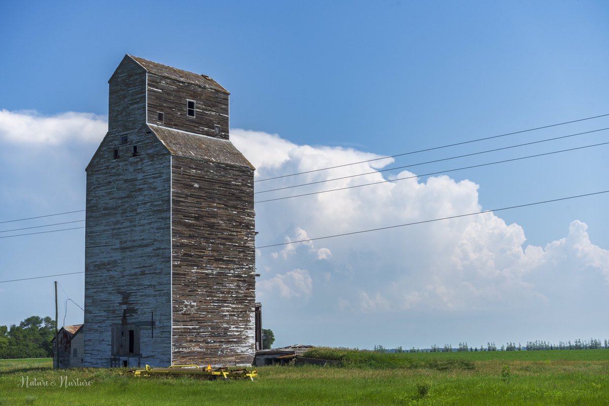 tracygregorash's tweet photo. If you miss the storm, you pause at the elevator on the way home. Saturday, July 13, 3:40pm. 
#mbstorm #mentmore #elevator #manitoba https://t.co/2F91awqnGM