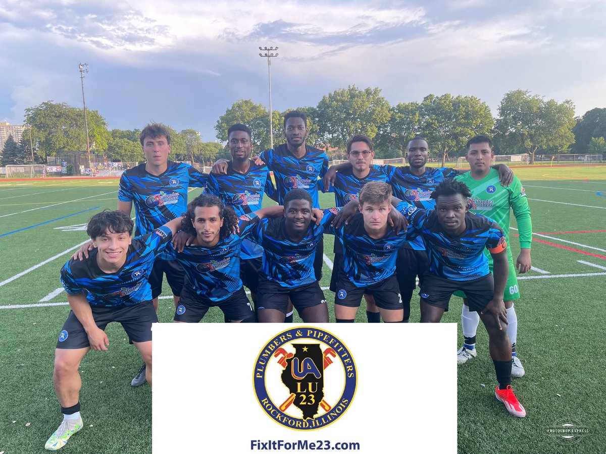 RockfordFC's tweet photo. Your starting line up vs Berber City! 
As always, extremely happy to be able to get this done thanks to the support of Plumbers and Pipefitters LU23, remember folks, hire Local Union workers for all your needs, be it comercial or industrial, you will receive qualified technicians https://t.co/hB0g4bp8EJ