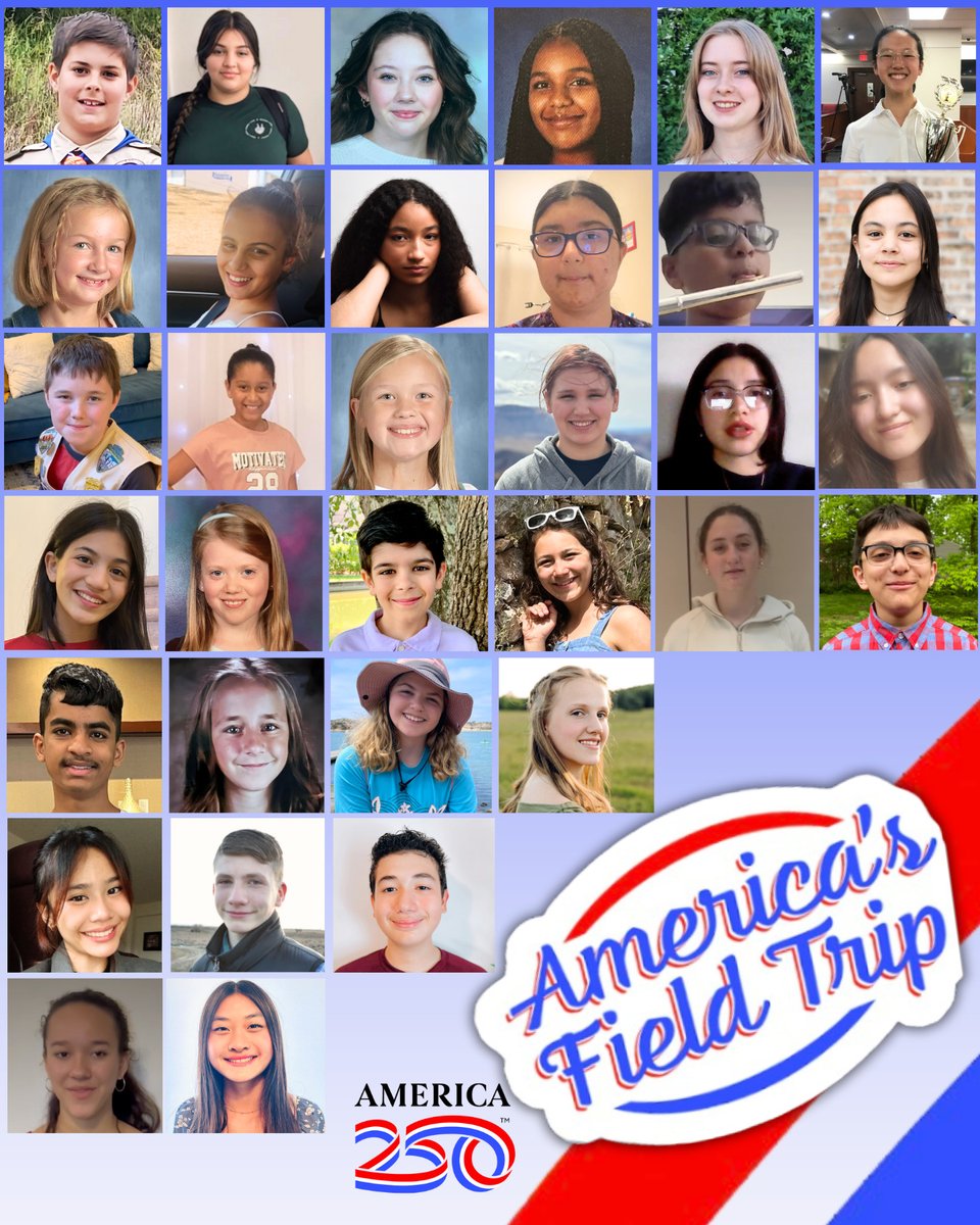 AASLH's tweet photo. As a America 250 National Resource Partner of @America250, I'm proud to congratulate the student awardees of the #AmericasFieldTrip contest! Awardees will explore iconic historical &amp; cultural sites across the country. See the list of awardees at https://t.co/MZjjr53gO2. https://t.co/MNOlsyNAmO