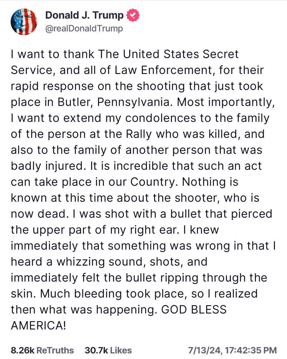 janninereid1's tweet photo. 🚨🚨Trump just put out this statement! 🚨🚨⤵️⤵️⤵️⤵️! https://t.co/pzqeLdYafJ