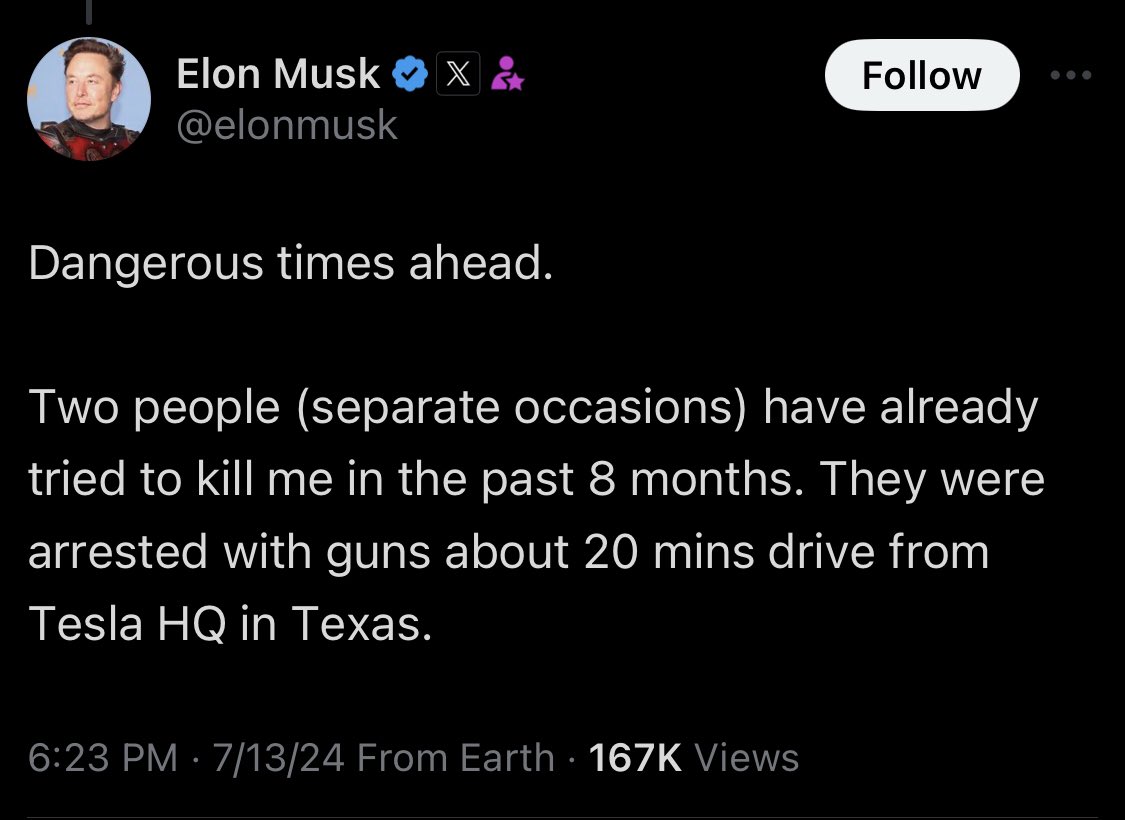 JPHilllllll's tweet photo. Lol Elon said “enough about Trump” https://t.co/GT4tgA8akP