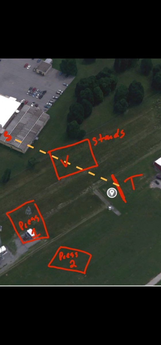 ArmybratWP's tweet photo. #shooter  How everything is set up, I can see how the man in the bleachers got shot, and how the gunshots sounded like from all the press videos. How the Shooters slowly crawled up to he shooting position. Shot of a few rounds and then Secret Service shot and kill the Shooter https://t.co/OnWqY5zvC4