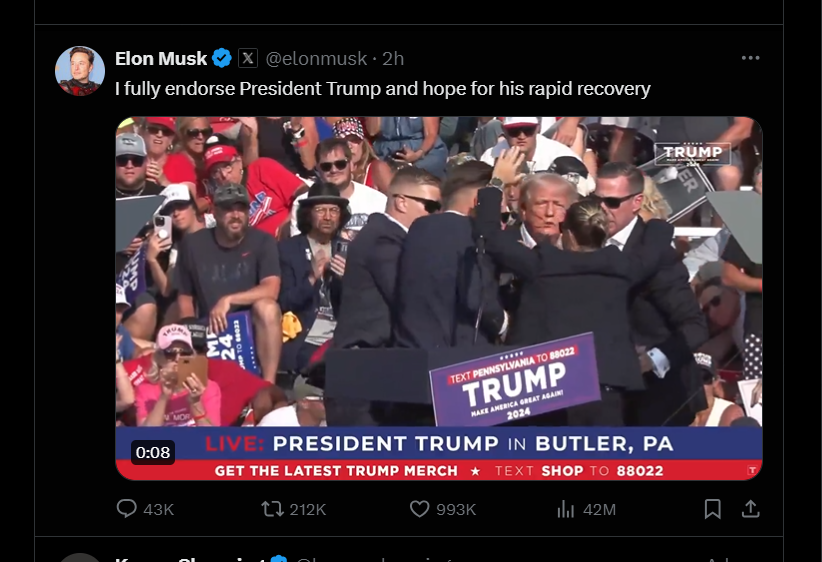 cherryman12345's tweet photo. its crazy how the show is working
get this
from elon masks twitter - trump 5 fingers calling to the devil soldiers to strike
elon is the second bird
in case you wonder... https://t.co/ry1Bv690DS