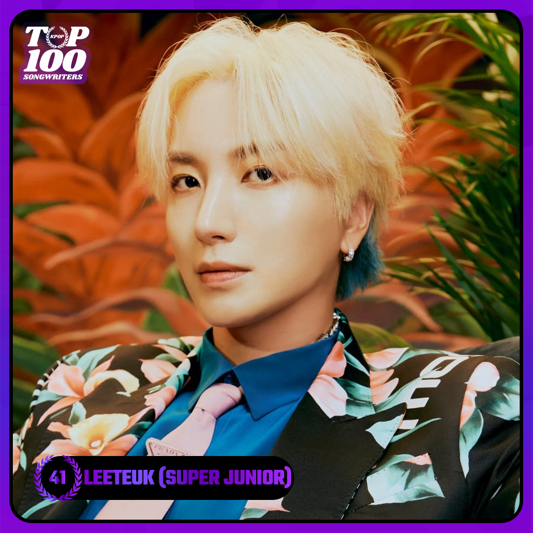 TOP100KPOP's tweet photo. TOP 100 – K-POP SONGWRITERS

#41 LEETEUK (#SUPERJUNIOR)

Congratulations! 🎉 https://t.co/QbsdxbbvTL