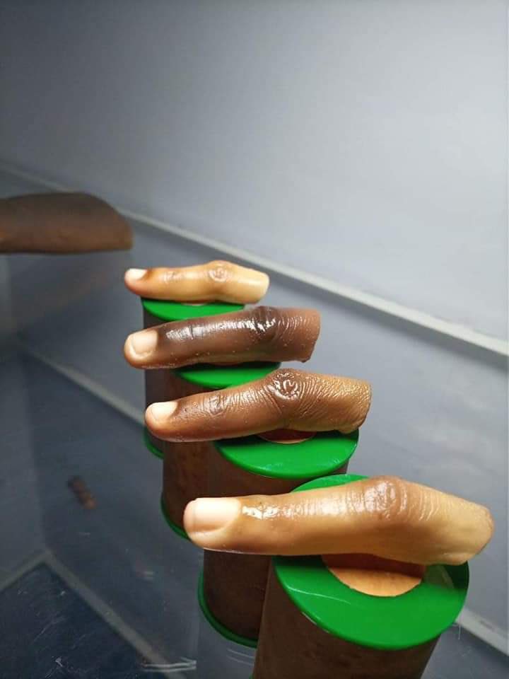 Meet John Amanam, he is a skilled craftsman from Nigeria 🇳🇬 who is paving the way in prosthetics for darker skin tones. He is the first African to produce hyper realistic prostheses for black people. He's very talented

Your comments on this ...