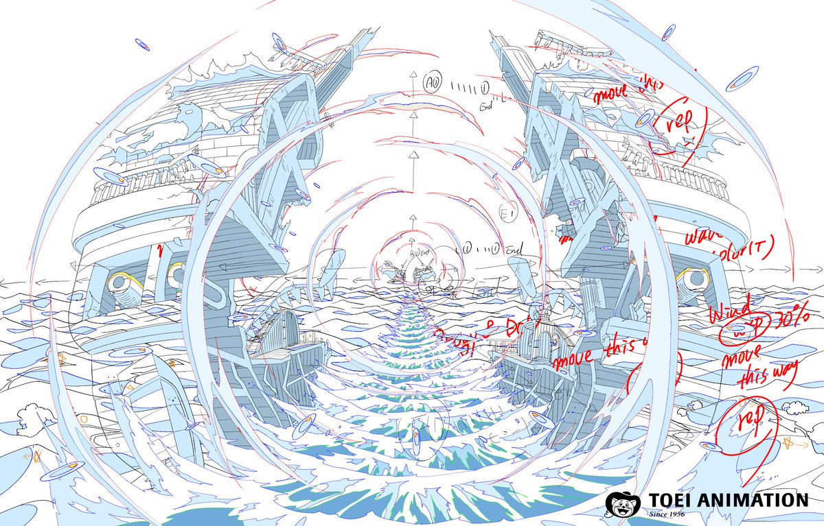 OPcom_info's tweet photo. TVアニメ『#ONEPIECE』
1112話ご視聴ありがとうございました🏴‍☠️

絵コンテ・演出:松實 航
作画監督:涂 泳策・何 紫薇
美術監督:武田なつき・西田 渚
製作進行:門田 一

見逃し配信はこちら⬇️
https://t.co/QqK1ctWCzu https://t.co/4iIXMLu259