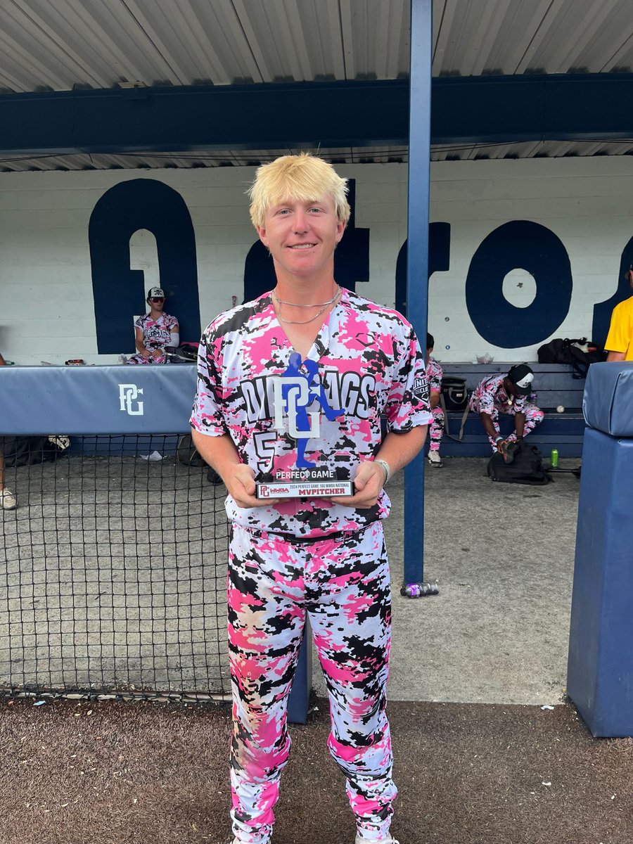 PerfectGameUSA's tweet photo. 16u #WWBA National Championship 

🥇EBC 16U Wright
🥈Dirtbags 2026 National
🏆MVP: Cole Prosek
🏆MVPitcher: Chase Kiker https://t.co/bLurJPtKMO