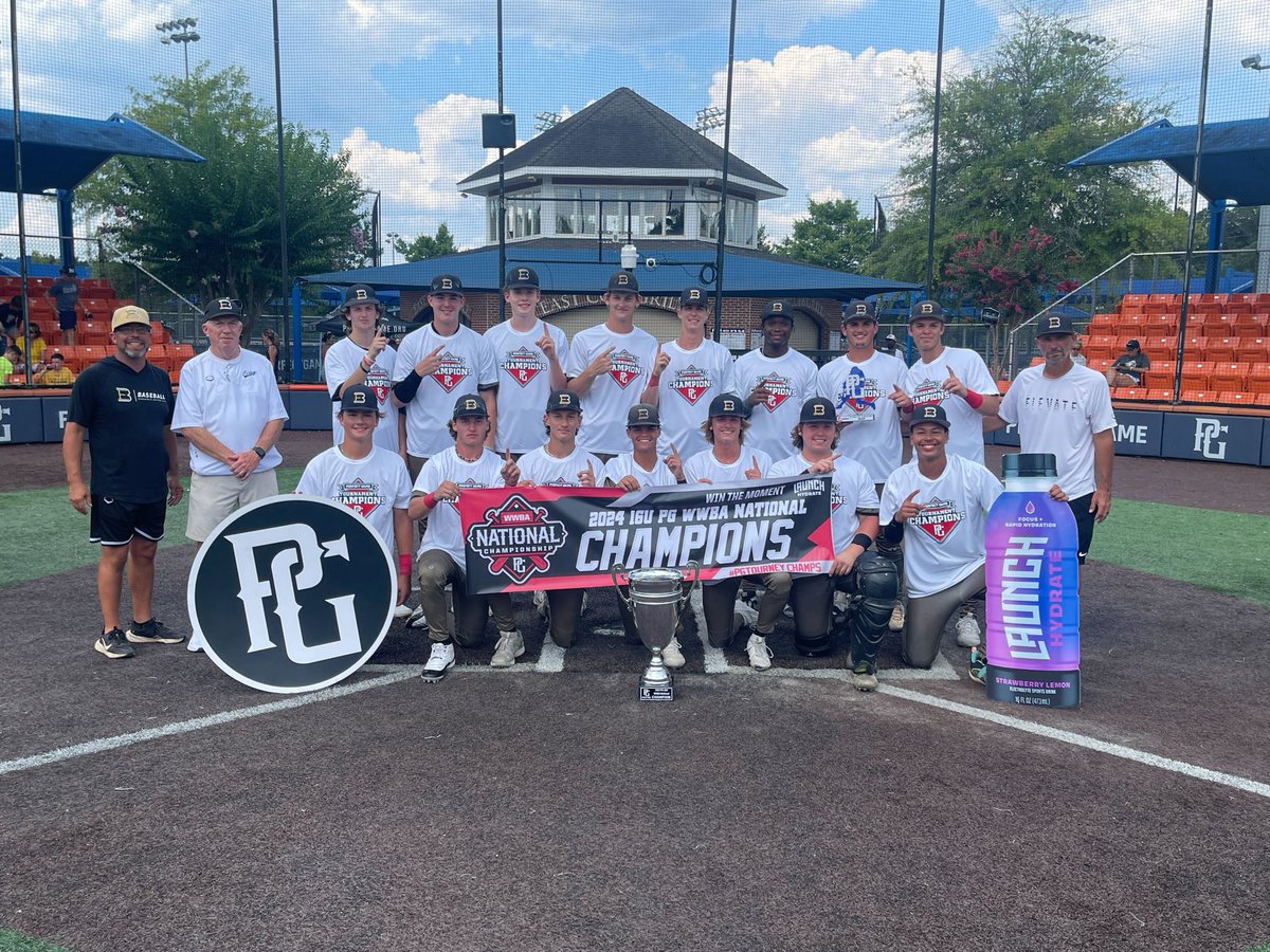 PerfectGameUSA's tweet photo. 16u #WWBA National Championship 

🥇EBC 16U Wright
🥈Dirtbags 2026 National
🏆MVP: Cole Prosek
🏆MVPitcher: Chase Kiker https://t.co/bLurJPtKMO