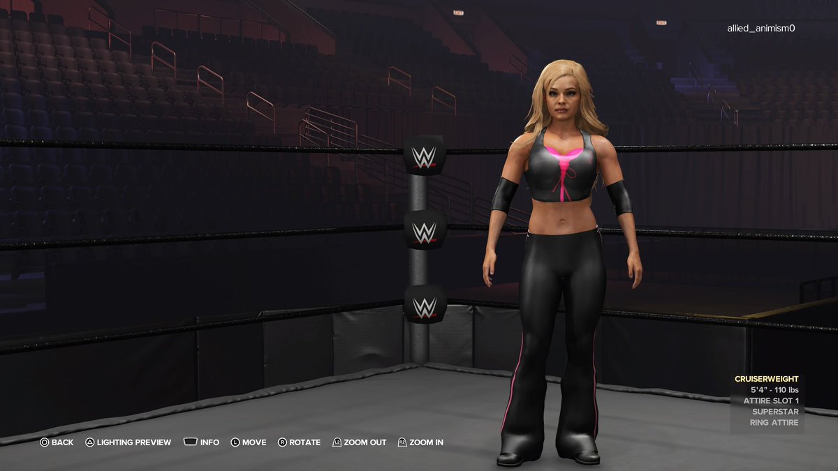 2k_diva's tweet photo. Trish stratus retro #WIP #WWE2K24 https://t.co/XM89tLUlyC