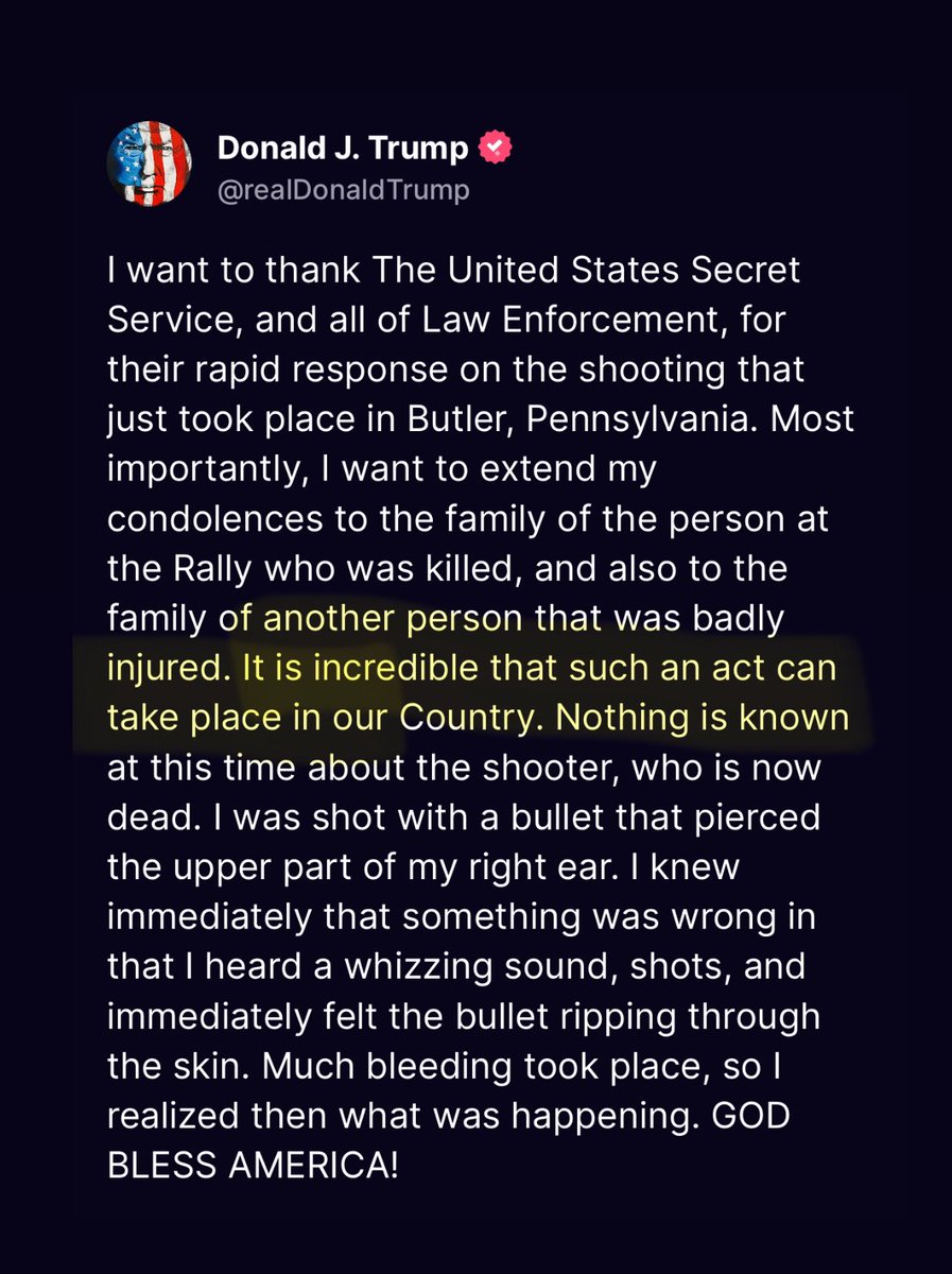 WUTangKids's tweet photo. Did Trump really say that "It is incredible that such an act can take place in our Country."…..ummm hey dumbass how about all the school shootings and all the other mass shootings that happen here and you told the victims to "get over it" https://t.co/B6DvQjALsE