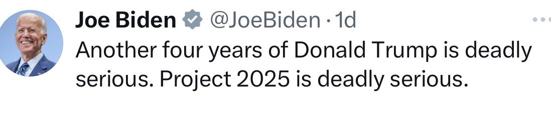 lukecoburn's tweet photo. It’s time to stop this kind of over the top rhetoric. A Trump presidency is not “deadly serious.” Electing him is not the end of democracy.  Saying things like this can encourage unstable people to do unstable things. https://t.co/mfuHZLgQsb