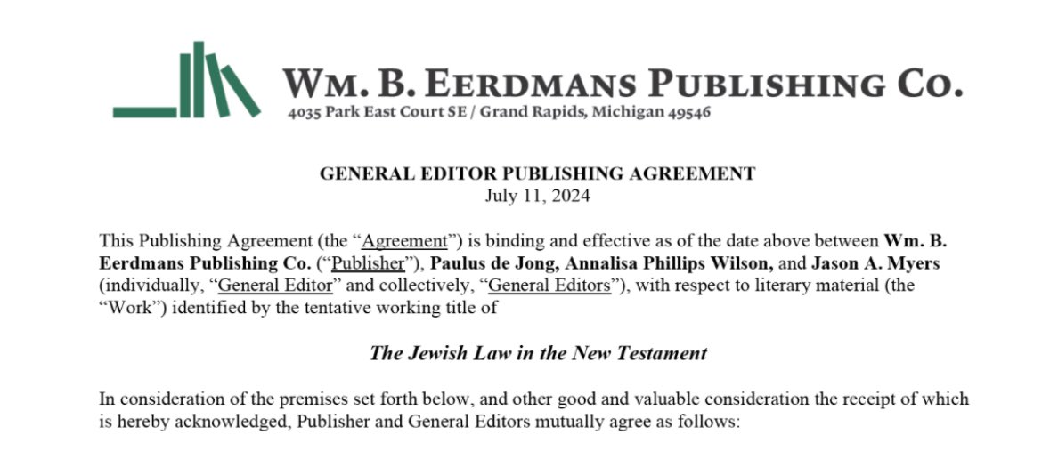 Jason A. Myers (@jmyers1018) on Twitter photo DREAM GOAL unlocked. NEW book contract! I’ve always wanted to publish with <a href="/eerdmansbooks/">Eerdmans Publishing</a> Can’t thank my brilliant <a href="/wtctheology/">WTC</a> colleagues <a href="/APhillipsWilson/">AnnalisaPhillipsWilson</a> enough for partnering on this & am so excited for this work. I’ll be editing & contributing the article on Luke-Acts. DREAM GOAL unlocked. NEW book contract! I’ve always wanted to publish with <a href="/eerdmansbooks/">Eerdmans Publishing</a> Can’t thank my brilliant <a href="/wtctheology/">WTC</a> colleagues <a href="/APhillipsWilson/">AnnalisaPhillipsWilson</a> enough for partnering on this & am so excited for this work. I’ll be editing & contributing the article on Luke-Acts.