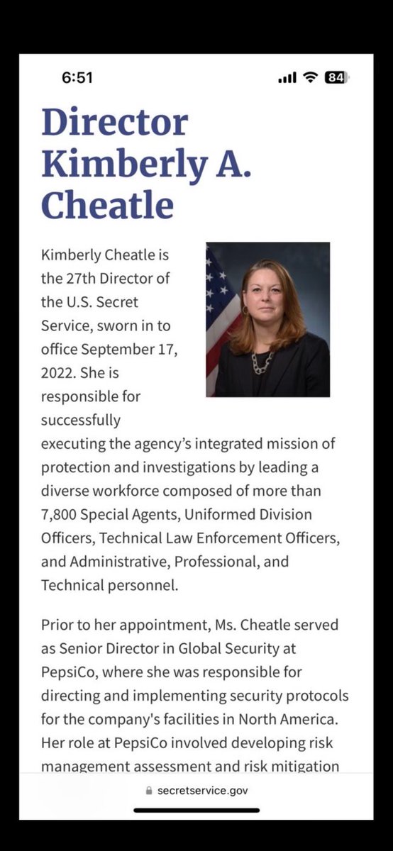 WhitlockJason's tweet image. Real talk, no humor. Needs to be fired. Today is a failure of the Secret Service.