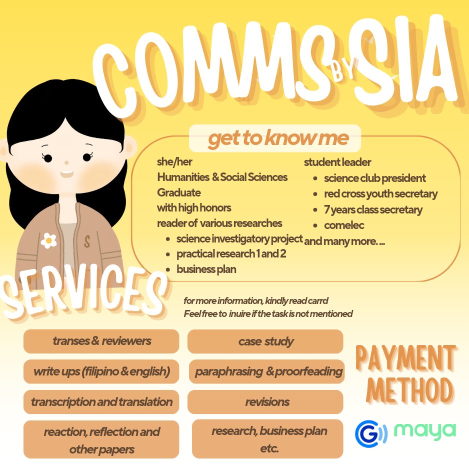 commsbysiaa's tweet photo. ✧⁠*⁠。welcome to sia's workspace!

need help with your tasks or just want to relax? in sia, we trust!

carrd: https://t.co/b3rnx0l5cM
telegram: https://t.co/l9mwcEKApf
instagram: commsbysia
feedbacks:  #helpbysia

# lf clients commissioner commstwt studytwt https://t.co/J1x2zl2R04