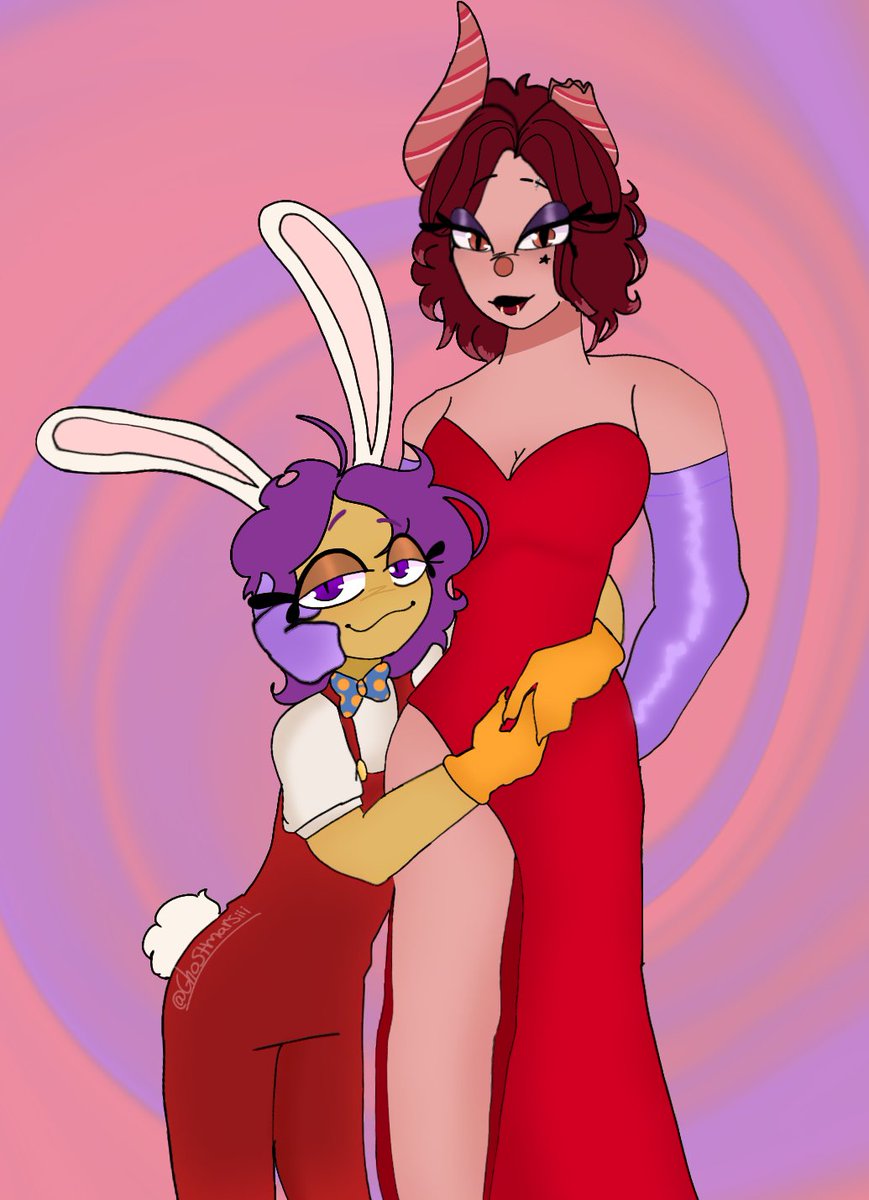 ghostmarsiii's tweet photo. Mafia Wally: Seriously! What do you see in that woman?"
Mary: "she makes me laugh."
Mafia Wally by: @BrightKillerX3
Mary mafia oc by: @/fizzybeloved on tt and ig #welcomehomeoc #mafiaoc #mafiawally #annejolly #jessicarabbit #rodgerrabbit https://t.co/63hzauOx2N