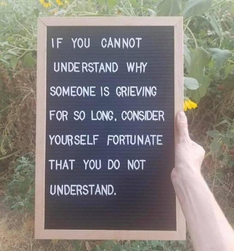 Marr1313's tweet photo. Grief isn't something to just "get over" https://t.co/sMkFfXbj6u