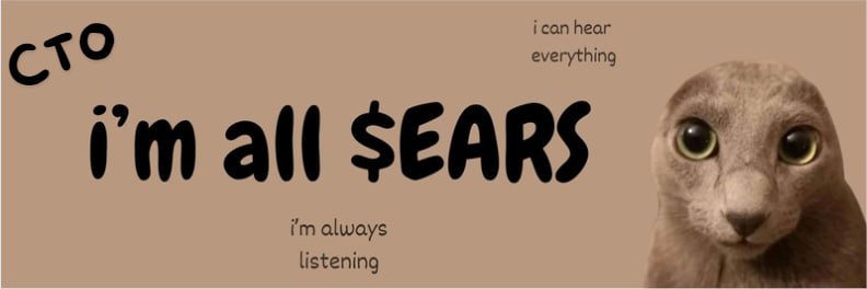EarsCto's tweet photo. @W0LF0FCRYPT0 The Tickrs $EARS the time was 1800 13th of July We're All #EARS $SOL

CA:
9MVHRw7hMTqmftr1wF5MGvWdd7SKtRraWDmrWF9dpump https://t.co/bP29kZBfiZ