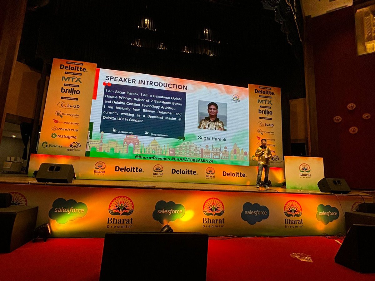 sagarjaipareek's tweet photo. Yesterday presented Power of Bindings in @salesforce CRM Analytics in Bharat Dreamin at Rajasthan International Center Jaipur . Thanks to those who attended.

#salesforce #TrailblazerCommunity #Trailhead. #bharatdreamin https://t.co/Rwz51xj0me