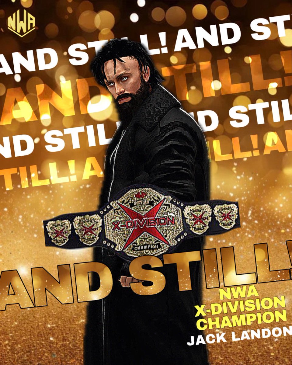NWA2K24's tweet photo. Giovanni Attwood wins via DQ resulting Jack Landon to retain his #XDivison Championship 

AND STILL!!! https://t.co/HWcJN72rQ6