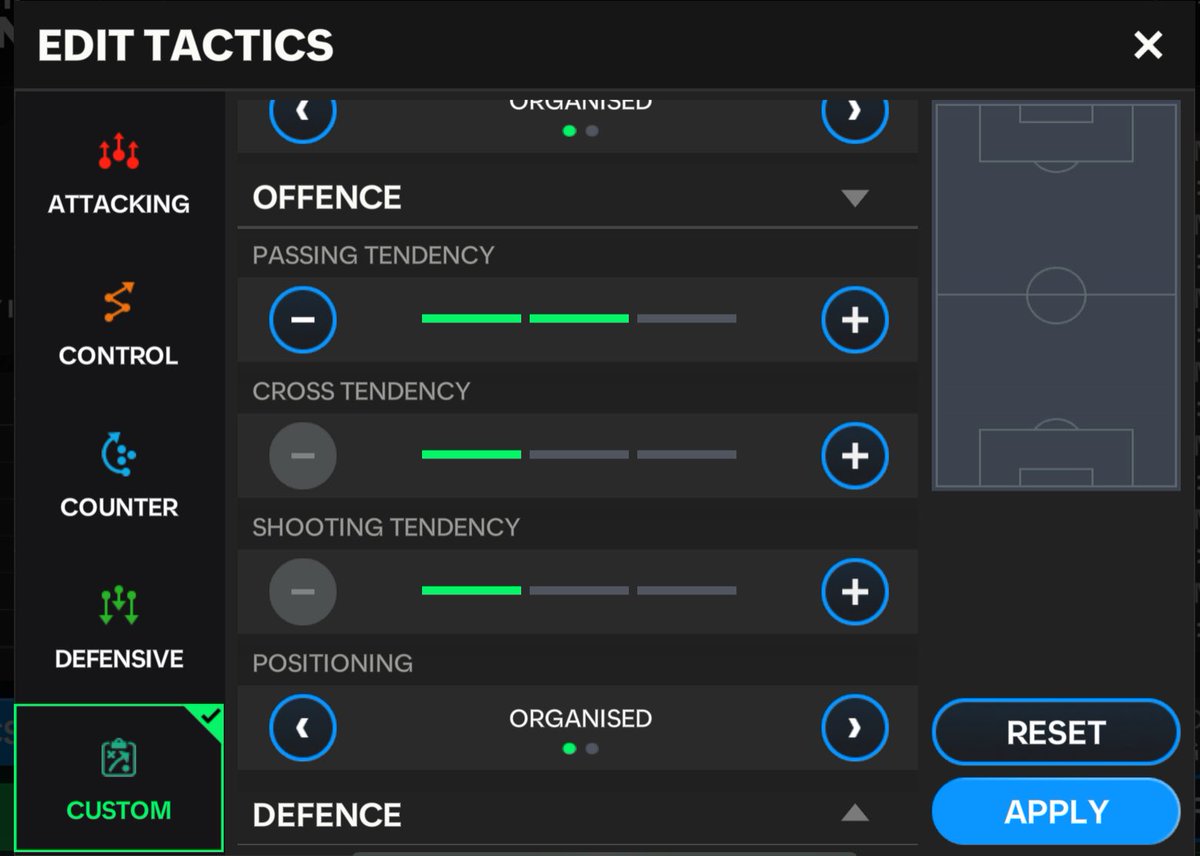 Azraelgaming18's tweet photo. MANAGER MODE TACTICS(NEW)

I have made some changes so that it becomes flexible for most of the formation

Formation i tried with this tactics
1. 433 attack
2. 433 holding
3. 4-1-2-1-2 narrow
4. 4-1-2-1-2 wide
5. 4-2-4
6. 433

Rt appreciated
Follow for more
@tutiofifa #FCMobile https://t.co/7zkLlpclrm