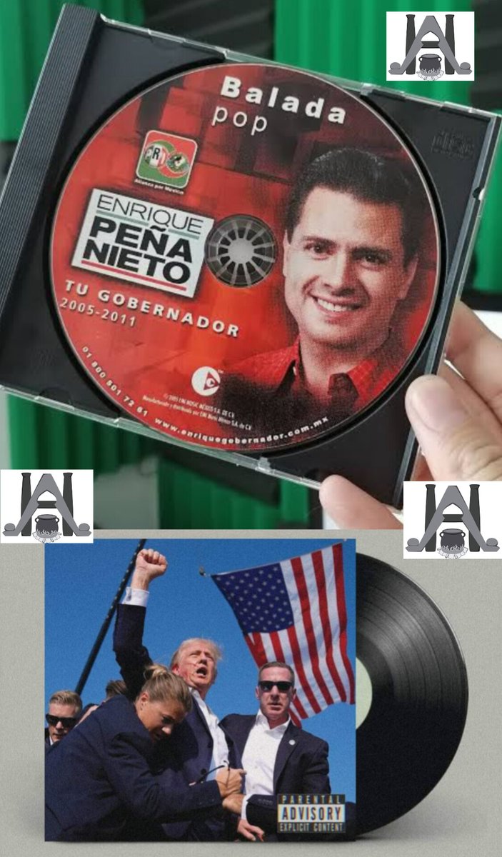 aquelarre_h's tweet photo. Discos de campaña en México.
Discos de campaña E.U.A.
#Trump https://t.co/zY6ut0oC58