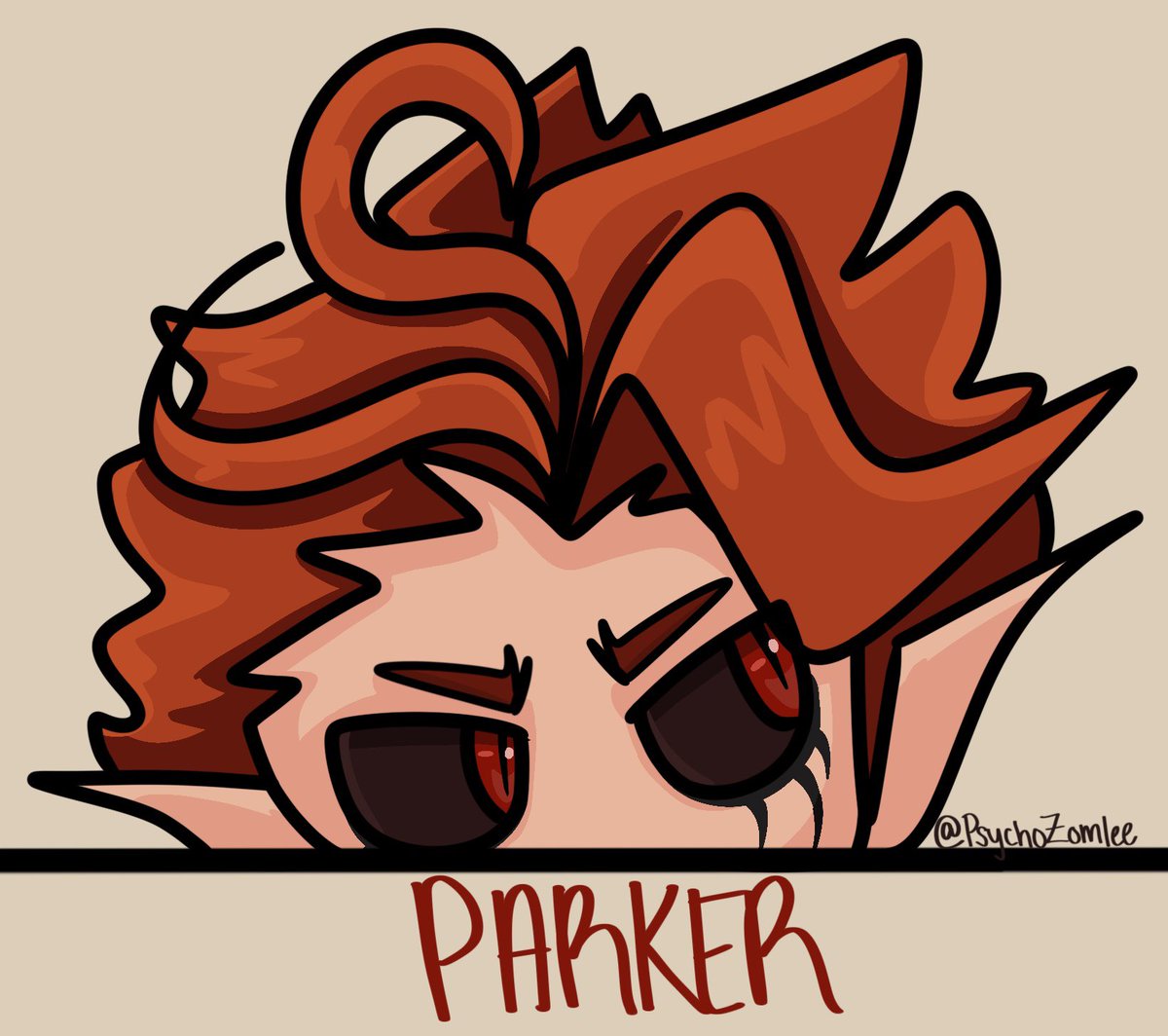 PsychoZomlee's tweet photo. My attempt at a peeker sticker ~! 

#oc #ocart #peekersticker #vampire #animeart #chibi #chibiart https://t.co/8BMhjApK3u