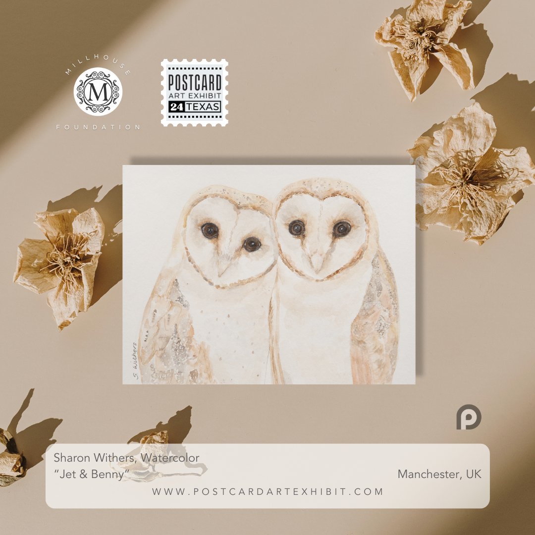 This lovely art card arrived in support of @millhousemck - This year we are about artists supporting artists in #postcardartexhibit24! Thank you, Sharon Withers <a href="/SharonsArk1/">Sharon's Ark</a> Follow @millhousemck #postcardartexhibit #artistssupportingartists #artforacause #artistshelpingartists
