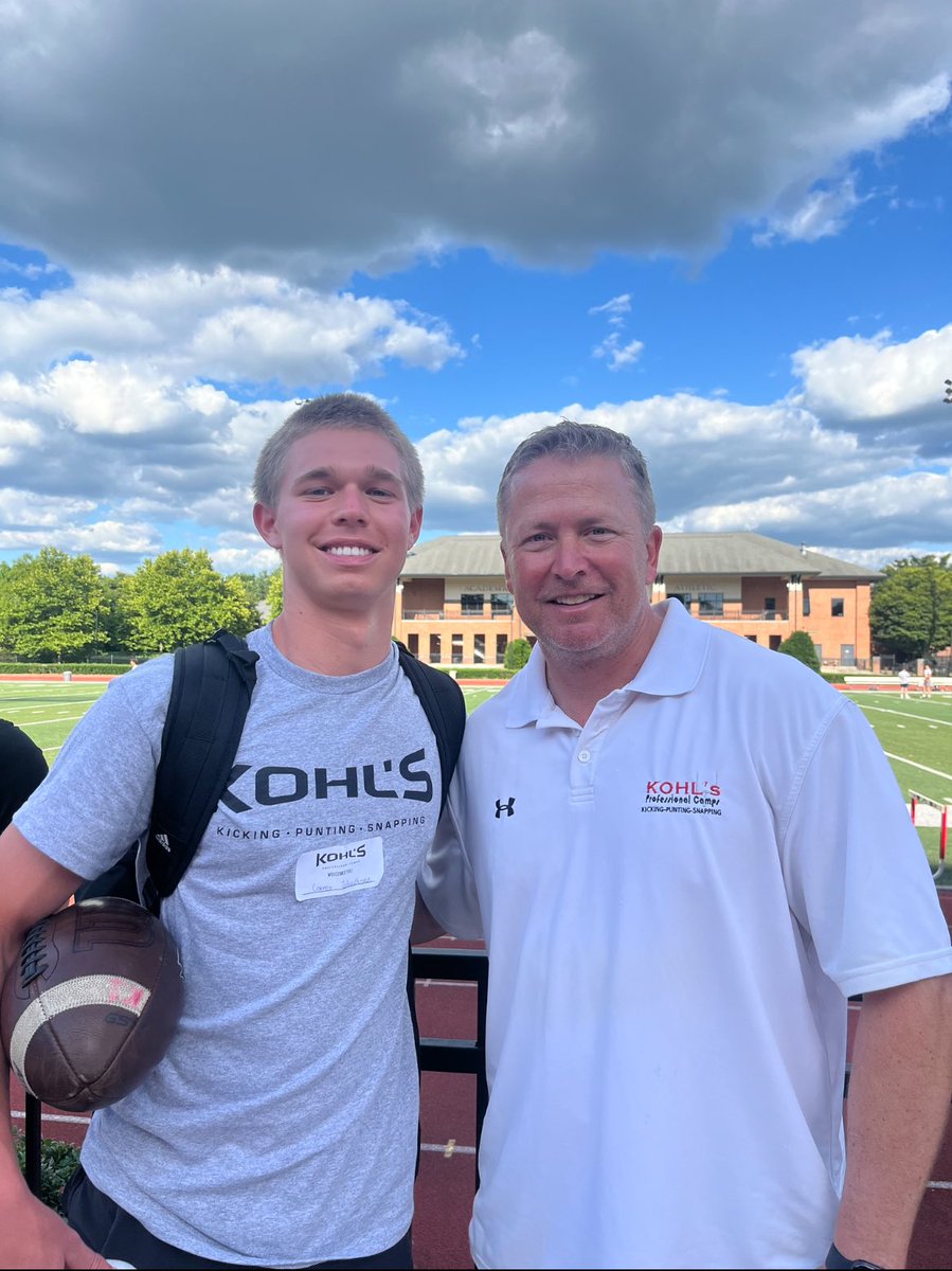 Connor Johnstone (@connor_j20) on Twitter photo Want to give a huge shoutout to <a href="/StClark30/">Coach Steven Clark</a> and <a href="/KohlsKicking/">Kohl's Kicking Camps</a> for helping me step up my game this summer! Want to give a huge shoutout to <a href="/StClark30/">Coach Steven Clark</a> and <a href="/KohlsKicking/">Kohl's Kicking Camps</a> for helping me step up my game this summer!