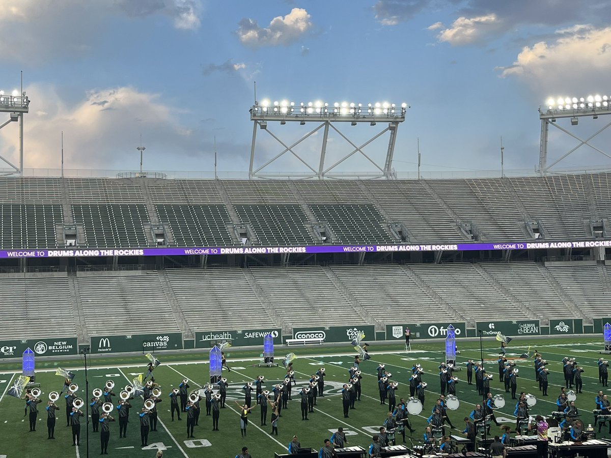 FriendsMarching's tweet image. #CanvasStadium @ @ColoradoStateU is a great place to watch drum corps 
@GenesisDrums #dci2024