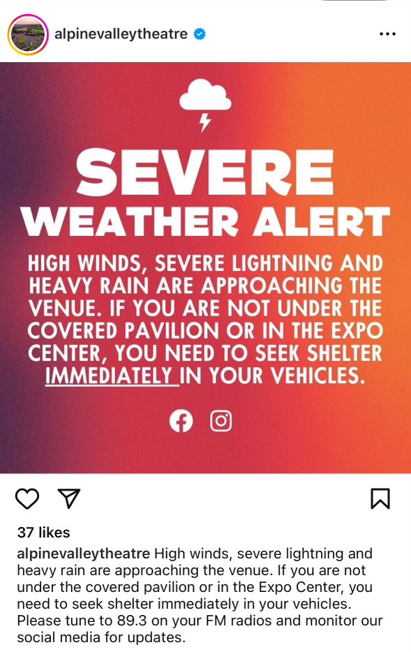 To those at the alpine show