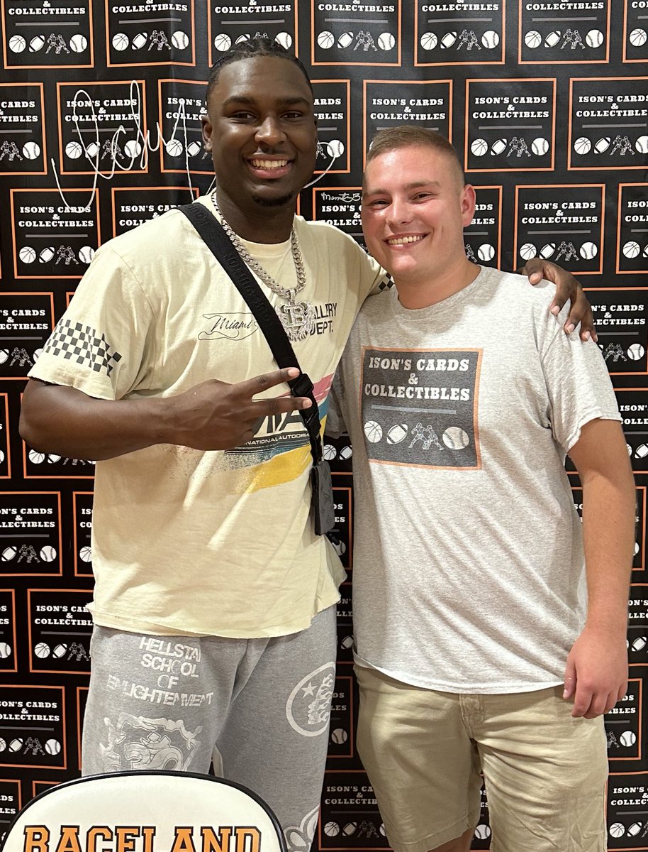 PeytonIson2's tweet photo. Super fun event today with Bengals Safety @JordanMBattle. Can’t wait to watch him play this season!! 

Special thanks to everyone who came out to meet him!! https://t.co/FzmigHiq1i