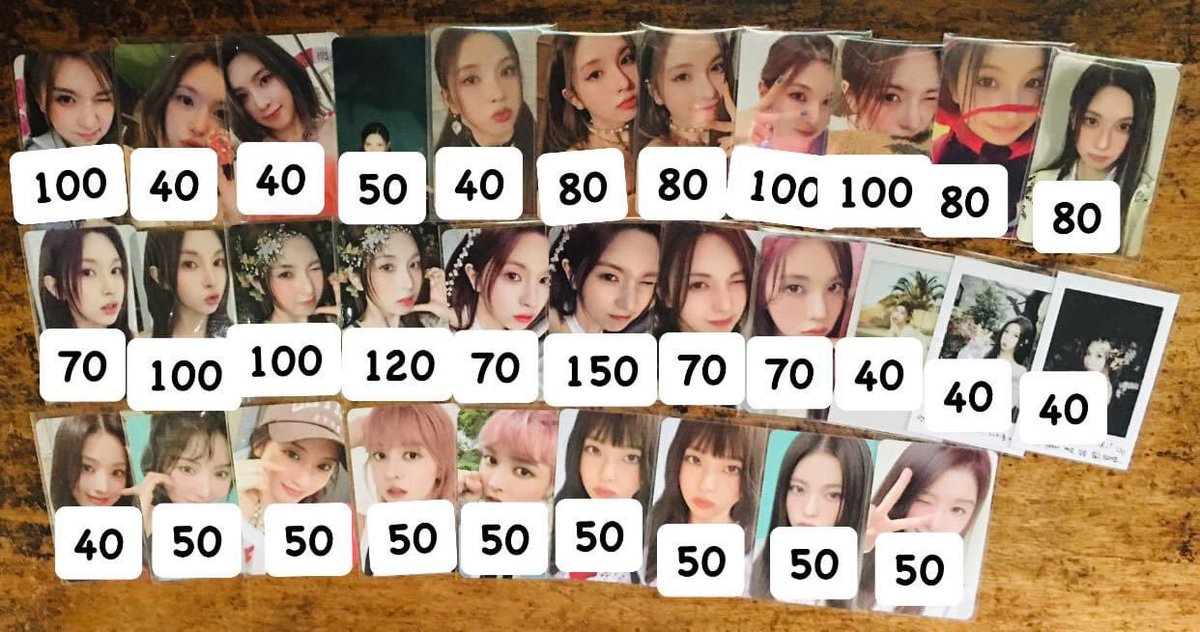 EtteLizz's tweet photo. Wts Lfb

Nmixx Assorted Pc 

See photo for prices

-strictly PAYO, 1week DOP w/ 50% nrdp
-Gcash, Maya
-Flash, jnt
-Prices are Nego if taking multiple pcs
-Free pf and freebies (official unsealed albums if taking more)

will quit from collecting
Bae, Sullyoon, Lily, Jiwoo, Kyujin https://t.co/srmv93qKU0
