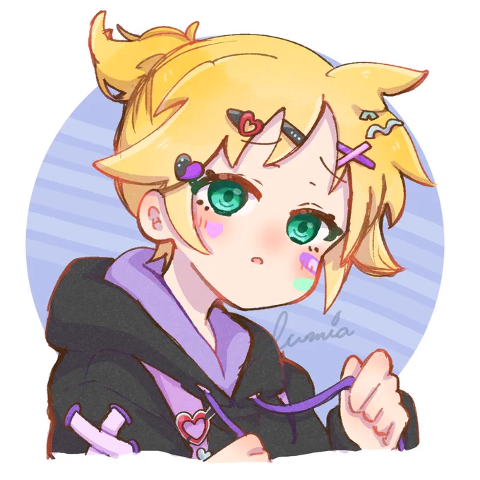 ニゴレンくん!!このお衣装、着せられてる感半端なくてめちゃくちゃ好きーー #イラスト  #プロセカ  #鏡音レン #prsk_FA 