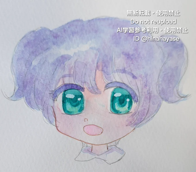 #ひなっツアナログ奮闘記(↑タグ作りました)瞳の塗りの練習色々考えたけどとりあえず一番シンプルなこの形が良いかなってゴチャゴチャ色々足すのはまだ無理かな(笑)ひなっツのイラストの特徴は『ホッとする優しさ』デジタルみたいなキラキラはまだ難しいんだけど素朴な感じが 